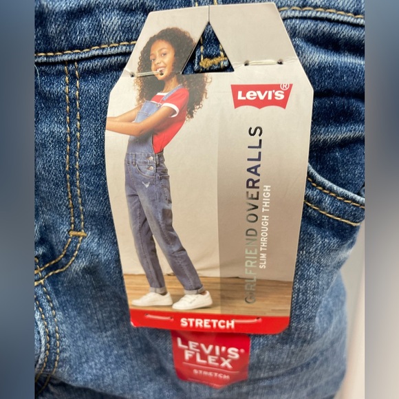Levi’s Girls Girlfriend Overalls Size 12 - Picture 10 of 13